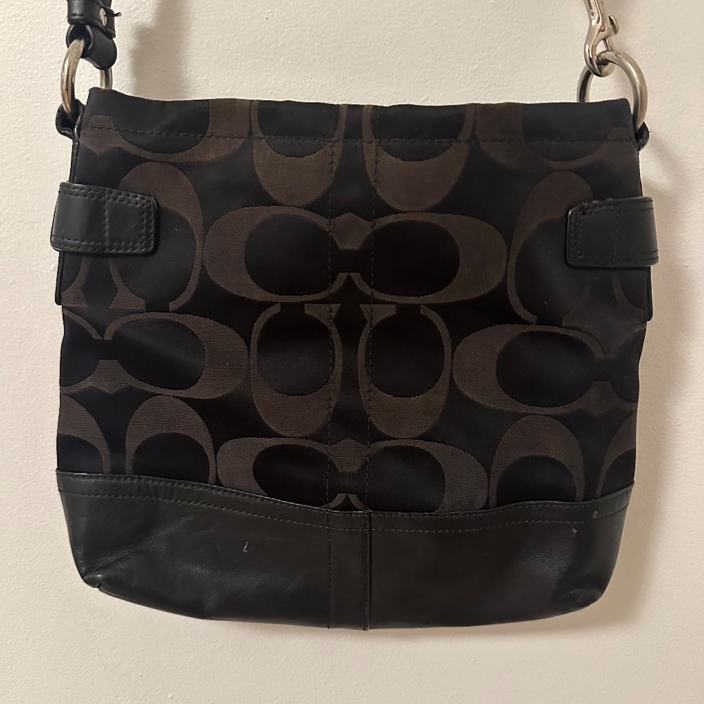 Coach Vintage Logo Signature Chain Hobo Crossbody Bag - Picture 5 of 9